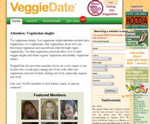 veggiedate|Vegetarian singles, vegan, raw food and macrobiotic